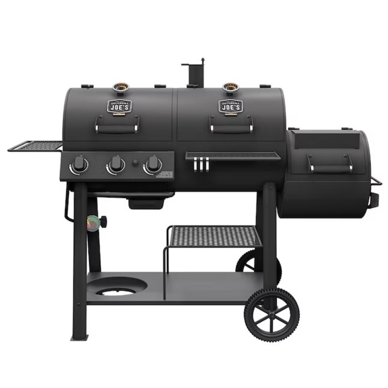 Oklahoma Joe’s 24203004 Canyon Black Liquid propane and charcoal Combo Grill | Bigbigmart.com