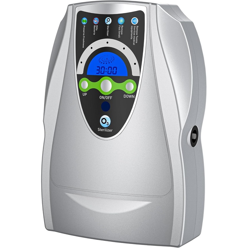 Ozone Machine Generator, Multifunctional Ozone Machine with Timer, 500mg/h Ozone Machine Deodorizer for Home, Kitchen, Office, Cleaning Water, Fruits and Vegetables | Bigbigmart.com