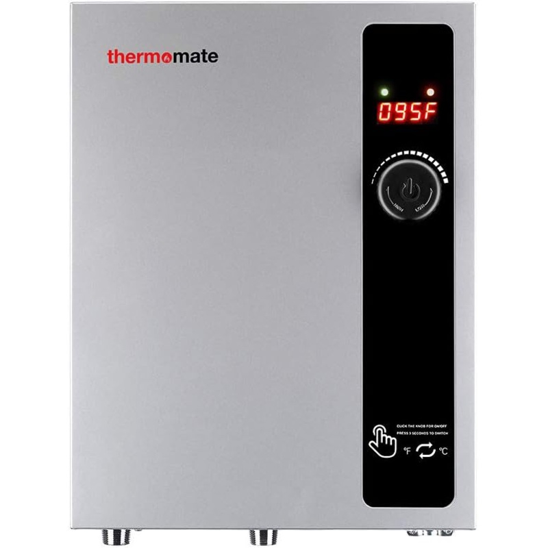 Tankless Water Heater Electric 18kW 208~240 Volt, thermomate On Demand Instant Endless Hot Water Heater, Digital Temperature Display Easy Installation, for Residential Whole House Shower, 76A GRAY | Bigbigmart.com