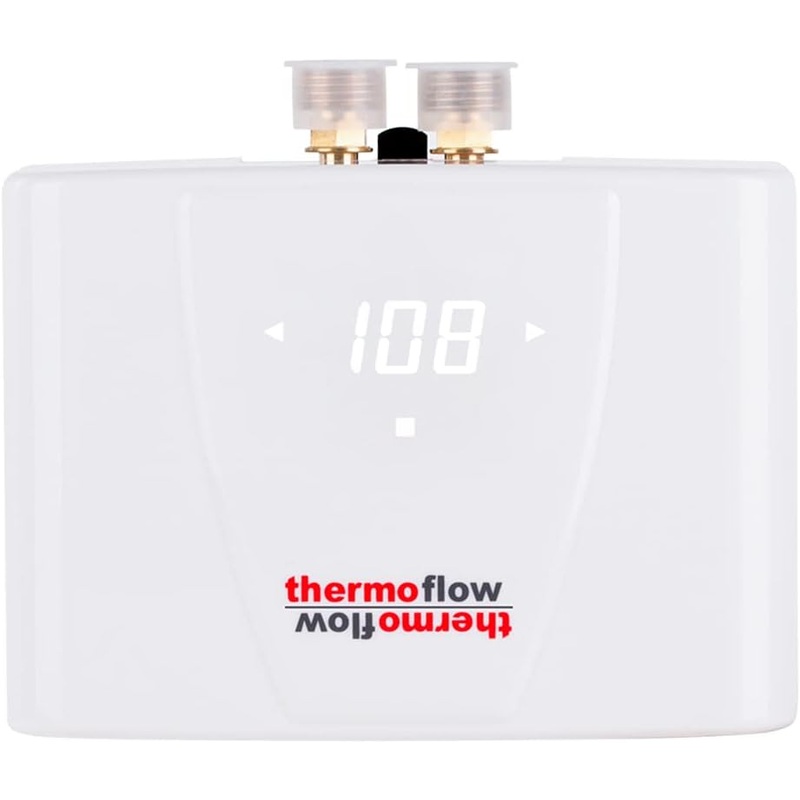 Thermoflow 240V Electric Mini Tankless Water Heater Point of Use On Demand Instant Hot Water Heater for Sinks Wall Mounted, CSA Certified 5.5kW Hard Wired | Bigbigmart.com