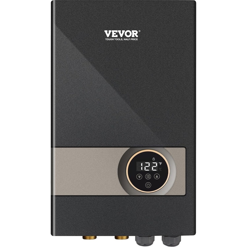 VEVOR Electric Tankless Water Heater, 18KW Instant Hot Water Heater, Digital Temperature Display & Easy Installation & 24-Hour Water Supply, For Kitchen Bathroom Shower Mall Salon | Bigbigmart.com