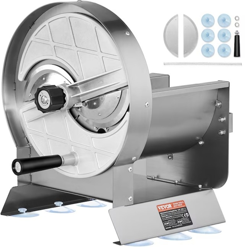 VEVOR Vegetable Fruit Slicer Commercial/Residential Food Slicer with Thickness Control (0-0.5 In Adjustable) | Bigbigmart.com