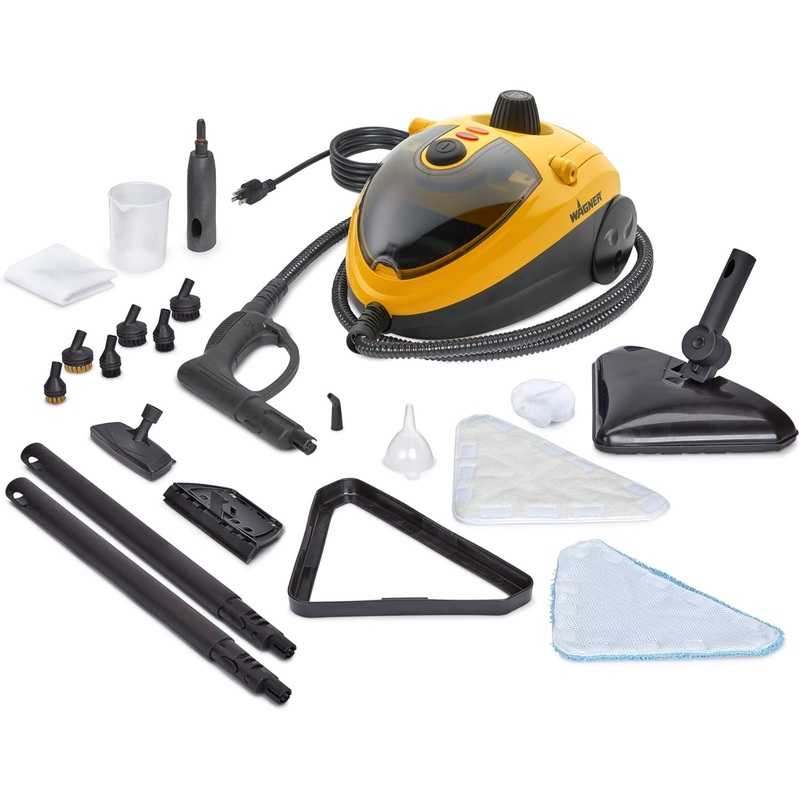 Wagner Spraytech C900134 925e Elite Steamer Multi-Purpose Mop with 20 Accessories for Chemical-Free Steam Cleaning, Hardwood Floors, Tile, and More | Bigbigmart.com