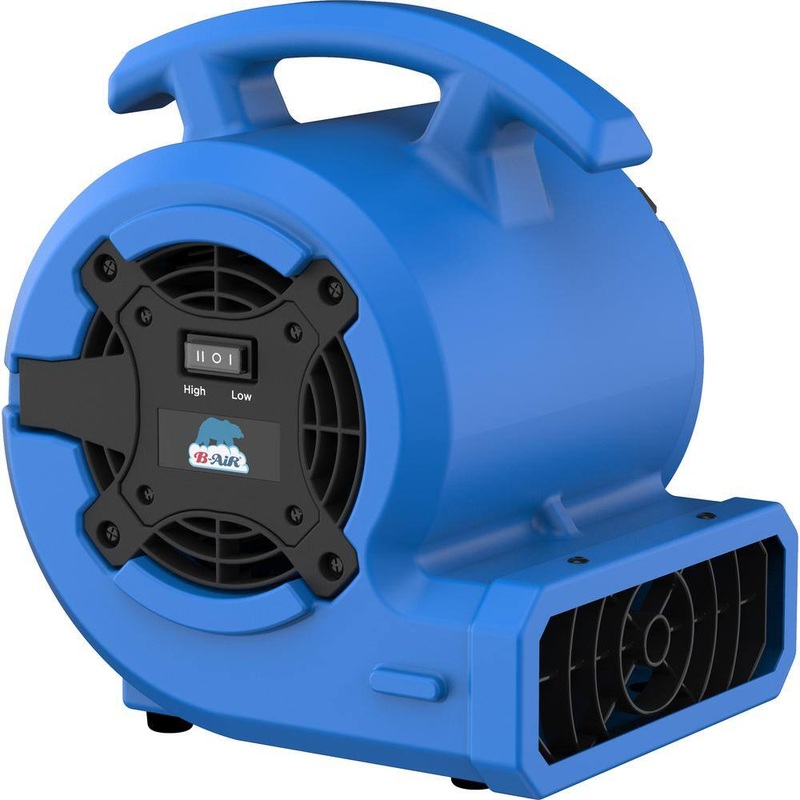 B-Air BA-VP-15-BL 1/8 HP Air Mover Carpet Dryer Floor Blower Fan for Home Use in Blue | Bigbigmart.com