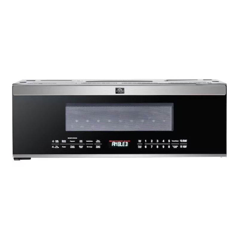 FORNO FOTR3080-30 Padula 1.2-cu ft Low Profile 29.88-in Over-the-Range Microwave with Sensor Cooking ( Black ) | Bigbigmart.com