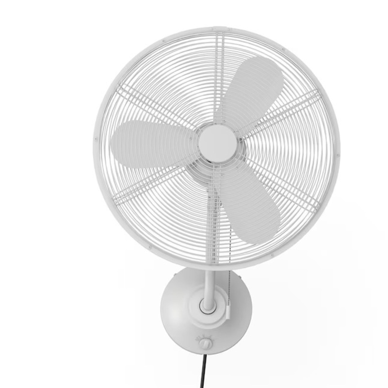 Harbor Breeze JP18MWW3 Marina Cove 18-in Oscillation Indoor or Outdoor White Wall Mounted Fan | Bigbigmart.com