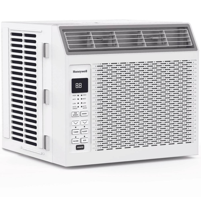 Honeywell HAC6 6,000 BTU Digital Window Air Conditioner, Remote, LED Display, 4-Modes, Eco, 115-Volt/60 Hz, 250 Sq. Ft. Coverage | Bigbigmart.com