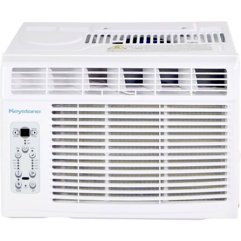 Keystone KSTHW08B 8,000 BTU 115-Volt Window/Wall Air Conditioner with 3,500 BTU Supplemental Heat Capability | Bigbigmart.com
