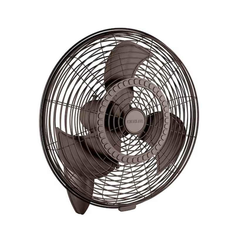 Kichler 339224SNB Pola 24-in Hardwired Indoor or Outdoor Bronze Wall Mounted Fan | Bigbigmart.com