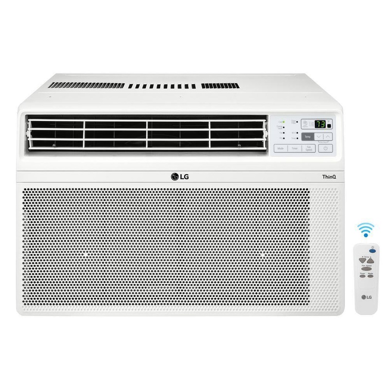 LG LW1523ERSM 14,000 BTU 115V Window Air Conditioner Cools 700 sq. ft. with Wi-Fi, Remote, Dehumidifier and in White | Bigbigmart.com