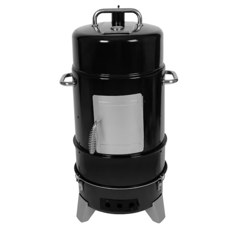 Master Forge CBS24032L 564-Sq. Inches Black Vertical Charcoal Smoker | Bigbigmart.com