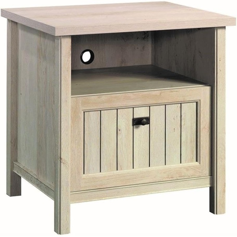Sauder Costa Night Stand with Drawer, in a Chalked Chestnut Finish | Bigbigmart.com