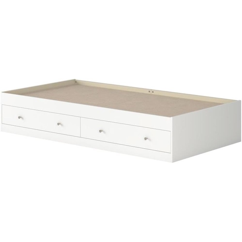 Sauder Cottage Road Twin Mate’s Bed, in a White Finish | Bigbigmart.com