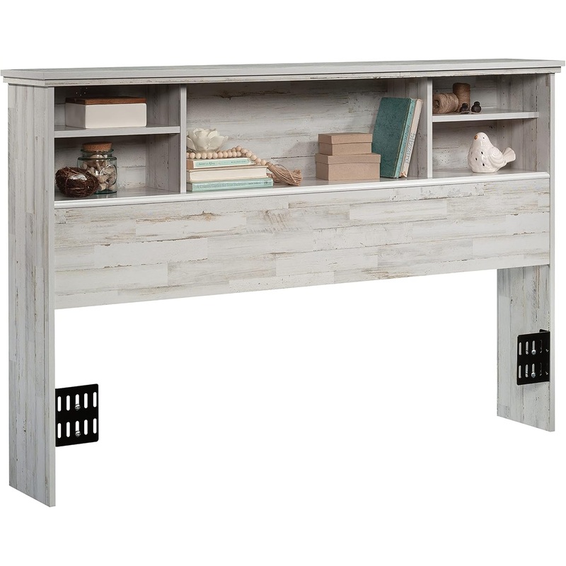 Sauder River Ranch Full-Queen Headboard, White Plank Finish | Bigbigmart.com