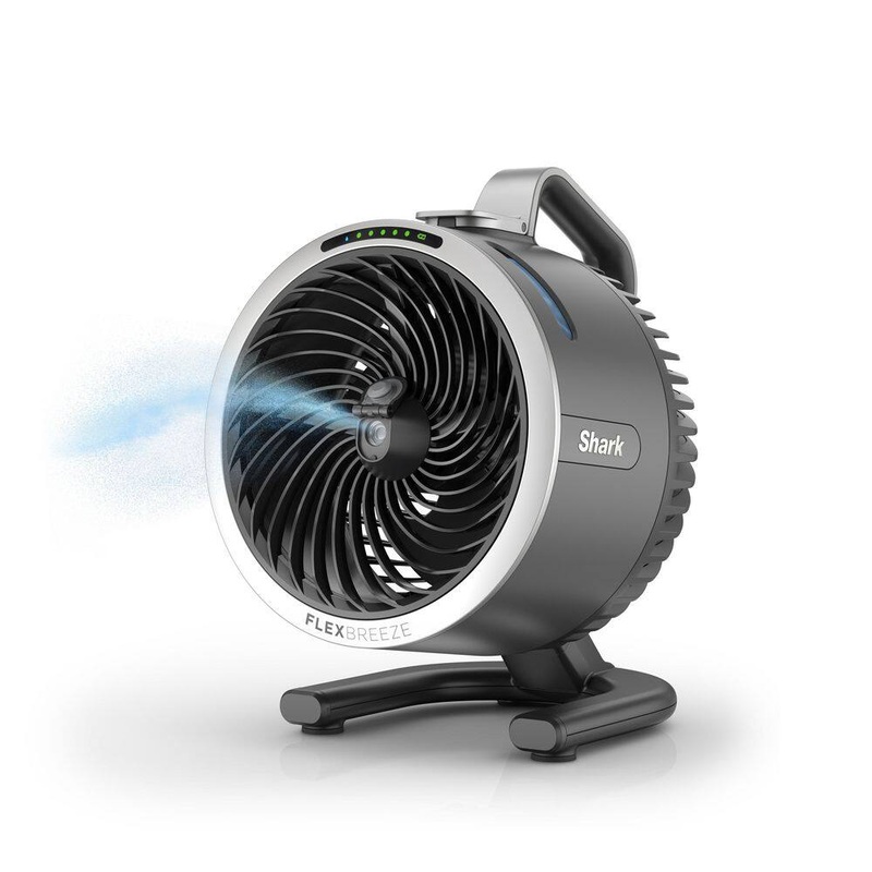 Shark FA052 FlexBreeze HydroGo 8.4 in. 5-Fan Speeds Personal Misting Portable Fan in Dark Grey | Bigbigmart.com