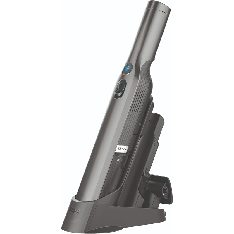 Shark WV201 WANDVAC Handheld Vacuum, Lightweight at 1.4 Pounds with Powerful Suction, Charging Dock, Single Touch Empty and Detachable Dust Cup,Graphite, Slate | Bigbigmart.com