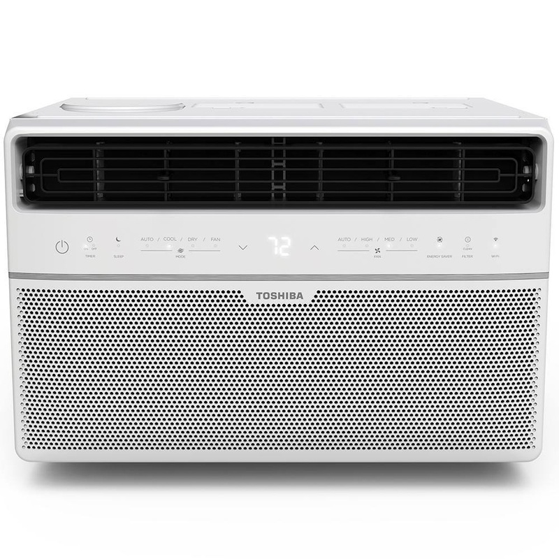 Toshiba WK0813CWRU 8,000 BTU 115-Volt Smart Wi-Fi Touch Control Window Air Conditioner with Remote for up to 350 sq. ft. in White | Bigbigmart.com