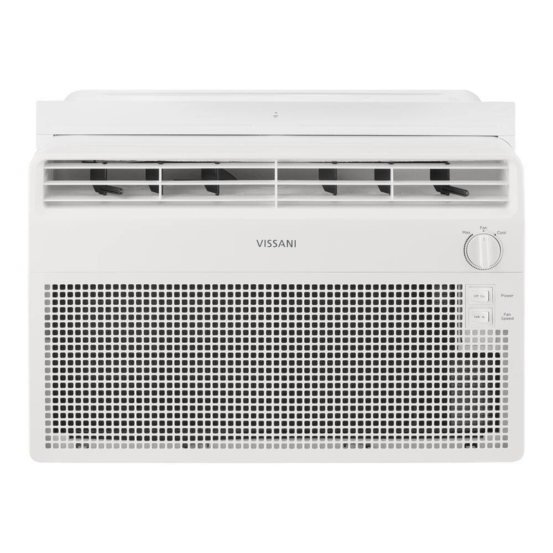 Vissani VW5024 5,000 BTU 115-Volt Window Air Conditioner for 150 sq. ft Rooms with Dehumidifier in White | Bigbigmart.com