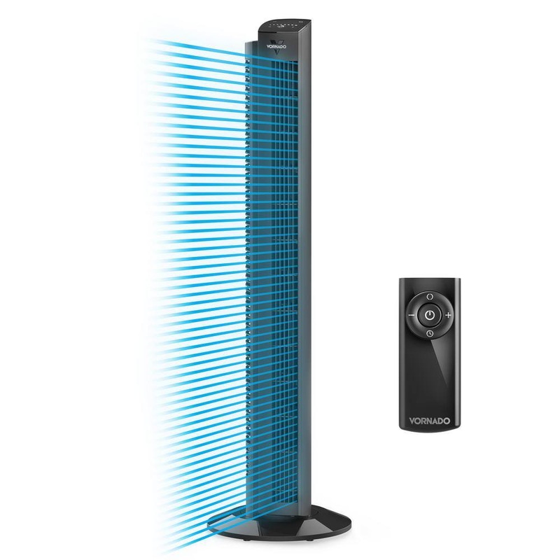 Vornado FA1-0205-06 OZI42 42 in. 5-Speed Tower Fan in Black with Remote Control, Oscillation and Timer | Bigbigmart.com