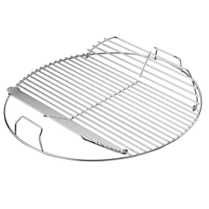 Weber 7436 Hinged Replacement Cooking Grate for 22-1/2 in. One-Touch, Performer, Bar-B-Kettle & Master-Touch Charcoal Grill | Bigbigmart.com