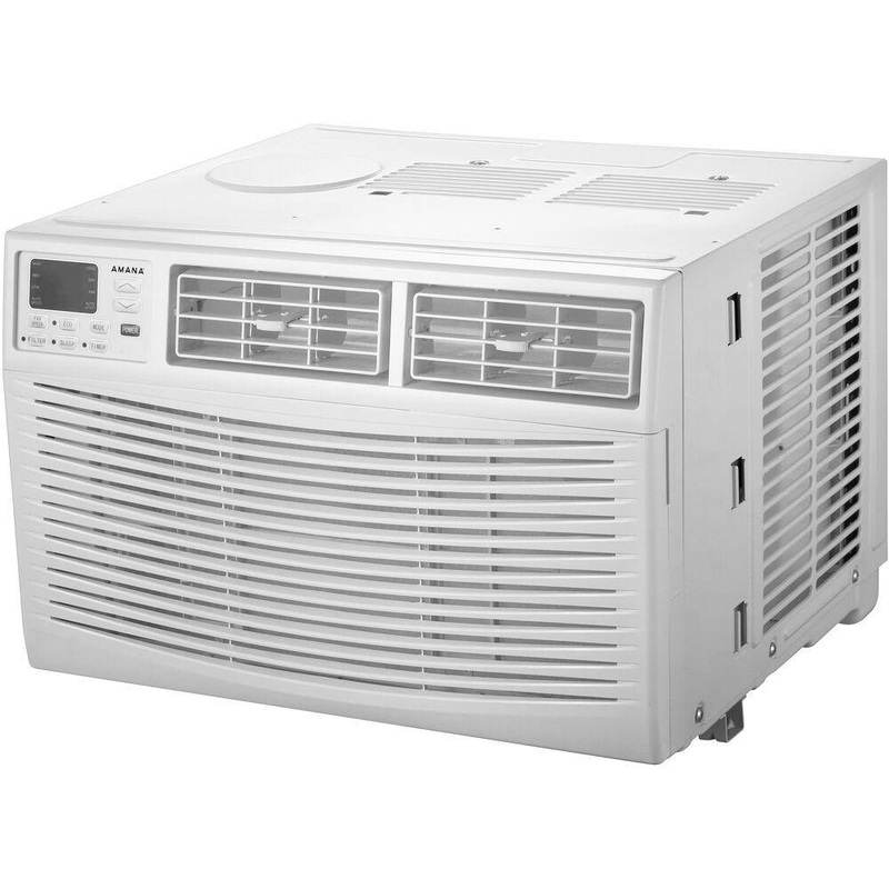 Amana AMAP061CW 6,000 BTU 115V Window Air Conditioner Cools 250 Sq. Ft. with Remote Control, Sleep Mode and Auto-Restart in White | Bigbigmart.com