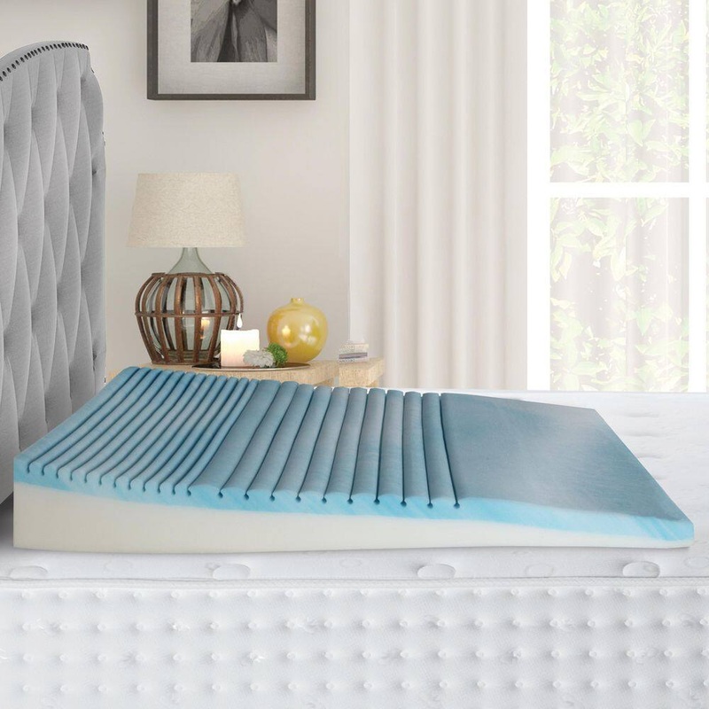 Boyd Sleep AMZBB002WPL Cooling Gel Memory Foam Body Wedge Pillow with Gradual Incline – Ergonomic Sleep Support | Bigbigmart.com