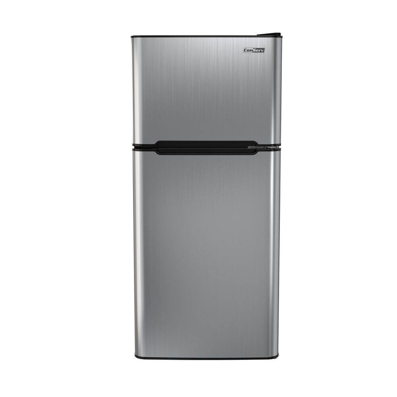 ConServ CRF 450 S 19 in. 4.5 cu .ft. 110V Compact 2-Door Refrigerator in Stainless with Reversible Door | Bigbigmart.com