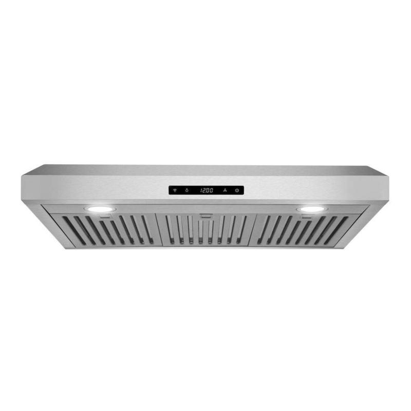Cosmo COS-KS6U30 30 in. Haven Collection 500 CFM Ducted Under Cabinet Range Hood, Touch Controls, LED Lights, Stainless Steel | Bigbigmart.com