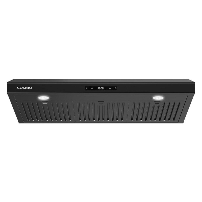 Cosmo COS-KS6U36-BK 36 in. Haven Collection 500 CFM Ducted Under Cabinet Range Hood, Touch Controls, LED Lights in Matte Black | Bigbigmart.com