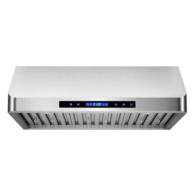Cosmo COS-QS75 30 in. Haven Collection 500 CFM Ducted Under Cabinet Range Hood, Touch Controls, LED Lights, Stainless Steel | Bigbigmart.com
