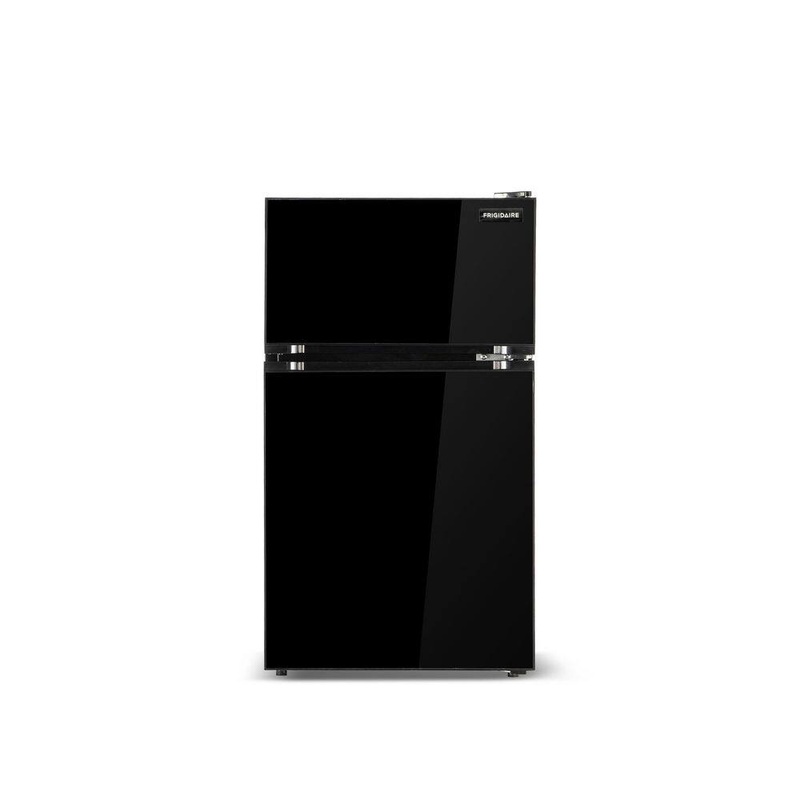 Frigidaire EFR382-BLACK-6COM 3.1 cu. ft. 2 ft. Door Mini Refrigerator with Freezer in Black | Bigbigmart.com
