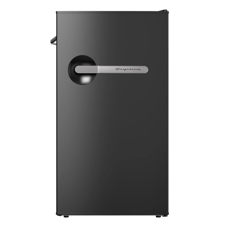 Frigidaire EFR397-BLACK-6COM 3.2 cu. ft. Retro Mini Refrigerator with Side Bottle Opener in Black | Bigbigmart.com