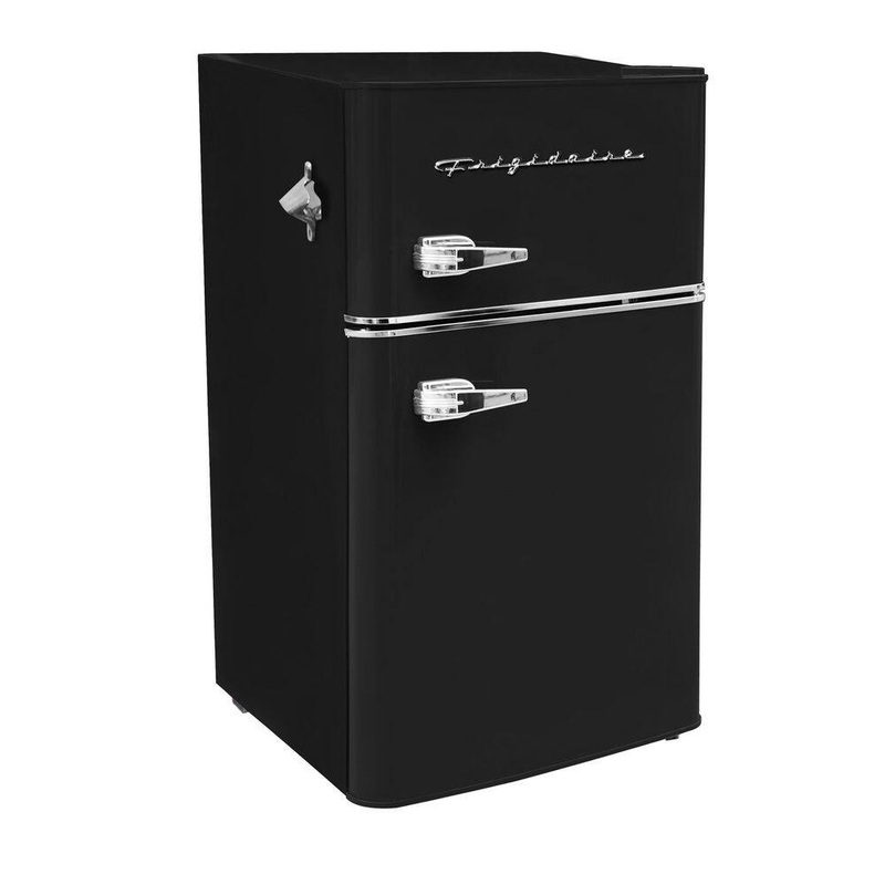 Frigidaire EFR840-BLACKCOM 3.1 cu. ft. 2 Door Retro Mini Fridge in Black | Bigbigmart.com