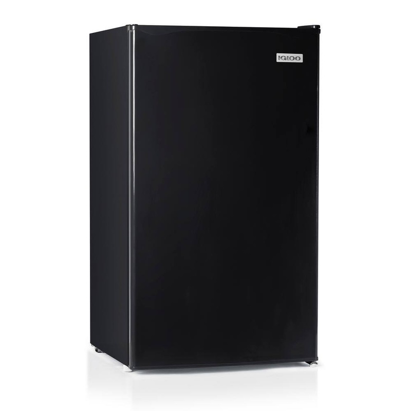 IGLOO IRF32BK6A 18 in. Width 3.2 cu.ft. Black Mini Refrigerator in Black | Bigbigmart.com