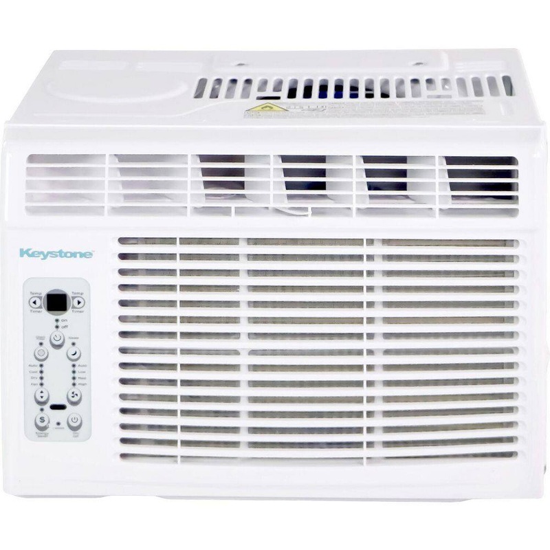Keystone KSTAW10CE 10,000 BTU (DOE) 120-Volt Window Air Conditioner Cools 450 sq. ft. with Remote in White | Bigbigmart.com