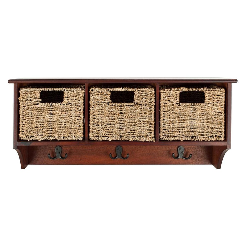 SAFAVIEH HAC5700B Finley Cherry Coat Rack with Storage | Bigbigmart.com