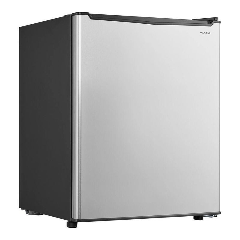 Vissani HVAR26GSE 2.6 cu. ft. Mini Refrigerator in Stainless Steel, ENERGY STAR | Bigbigmart.com