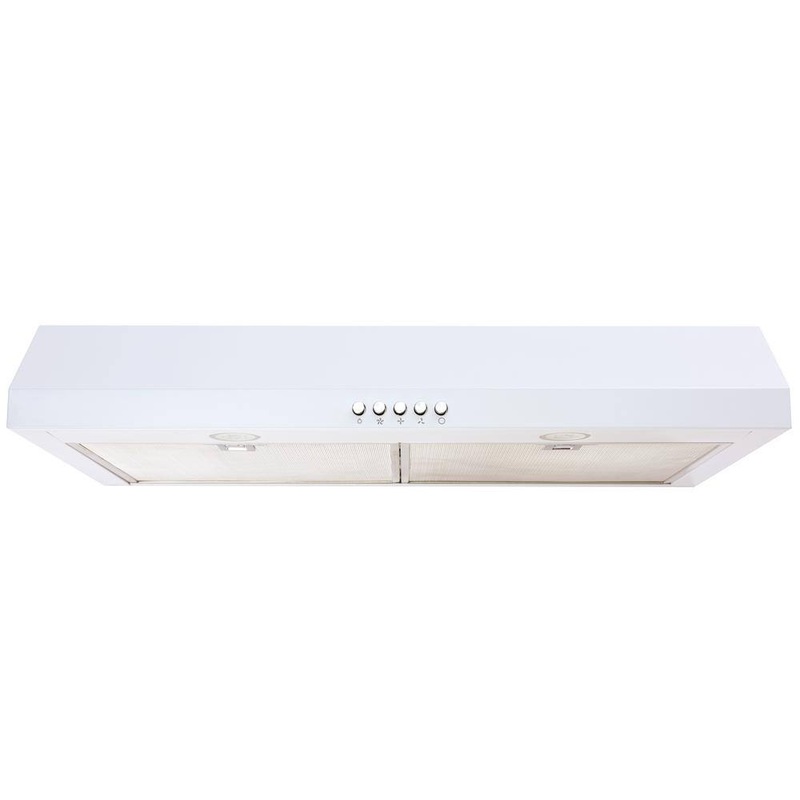 Vissani QR254WY Caprelo 30 in. 320 CFM Convertible Under Cabinet Range Hood in White with LED Lighting and Charcoal Filter | Bigbigmart.com