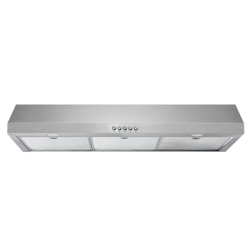 Vissani QR354SY Caprelo 36 in. 320 CFM Convertible Under Cabinet Range Hood in Stainless Steel with LED Lighting and Charcoal Filter | Bigbigmart.com