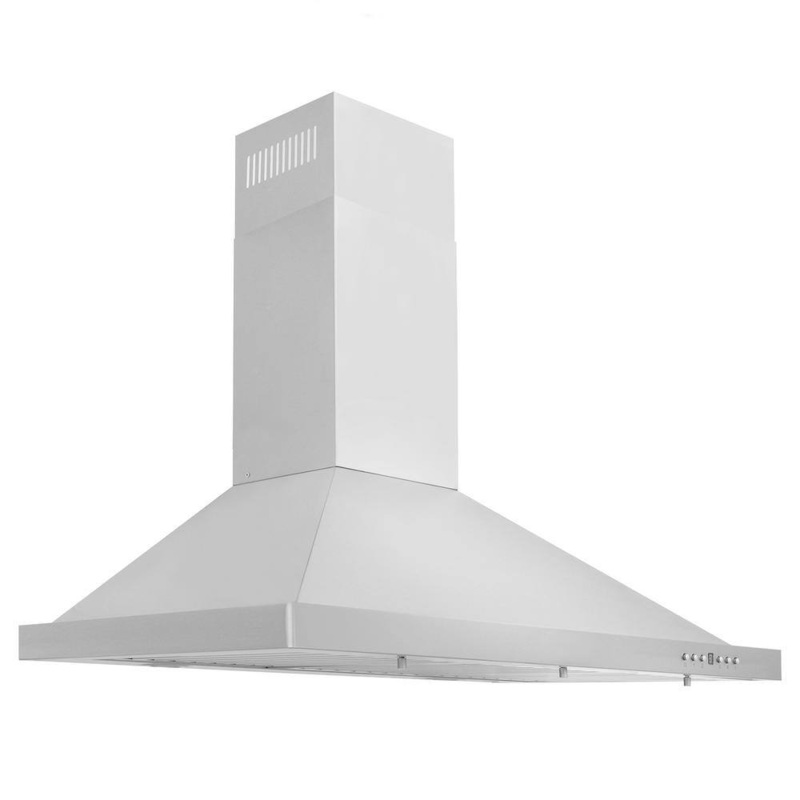 ZLINE Kitchen and Bath KB-30 30 in. 400 CFM Convertible Vent Wall Mount Range Hood with LED Lighting – Stainless Steel | Bigbigmart.com
